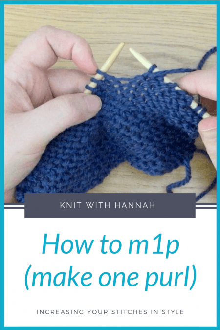 How To Increase A Purl Stitch