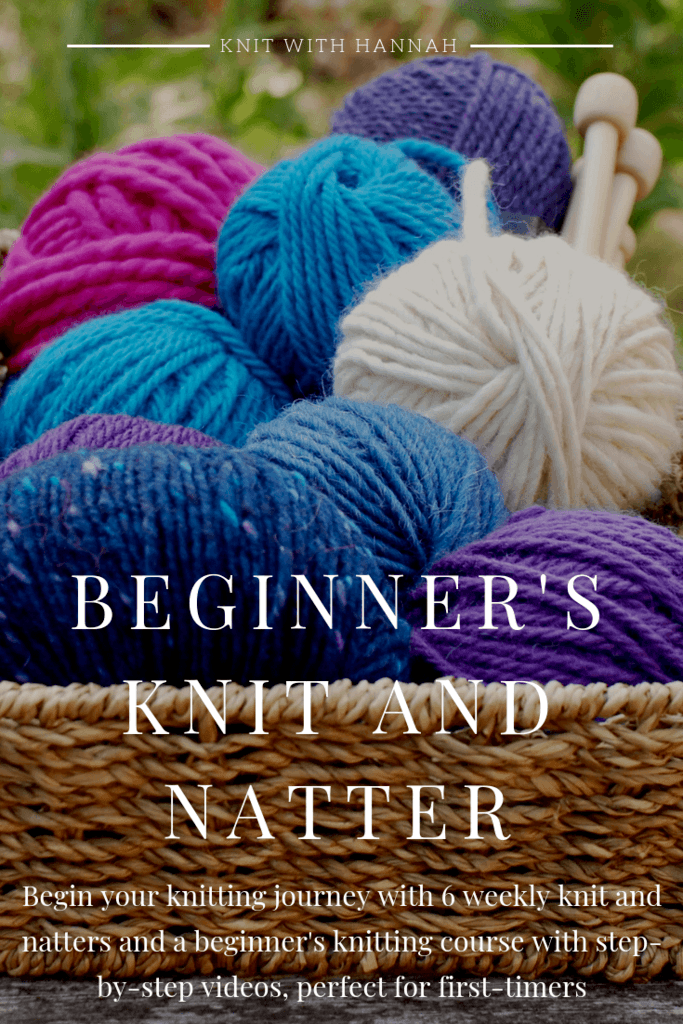 Beginner's Knit and Natter Invite 2019 - Knit With Hannah