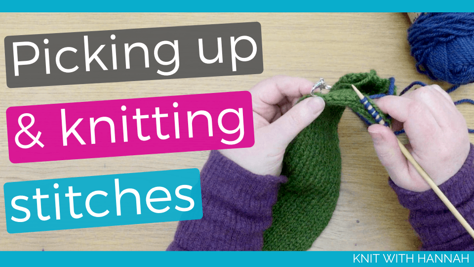 Picking Up Stitches Along A Knitted Edge - Knit With Hannah