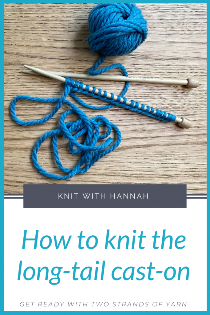 Knitting for Beginners: How to Cast on Knitting with a Long Tail Cast On