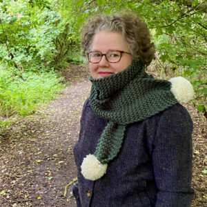 Christmas Pom-Pom Scarf Knitting Pattern - Image 2