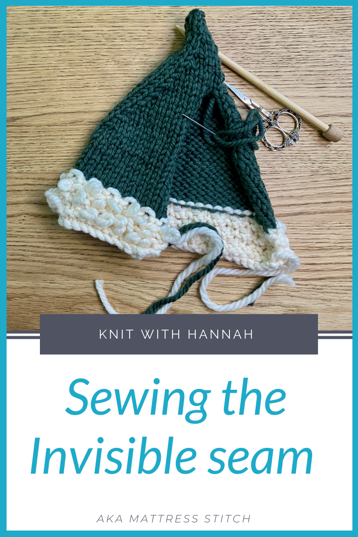 Sewing An Invisible Seam in Your Knitting Knit With Hannah